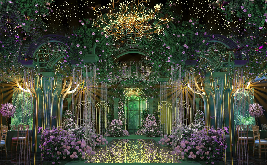 布拖奇妙森林婚礼堂效果展示