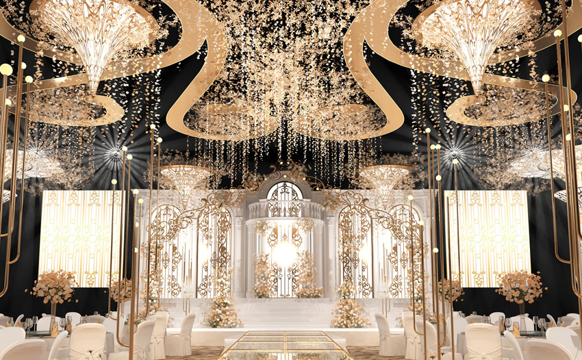 布拖花木兰喜事汇金色大厅效果展示